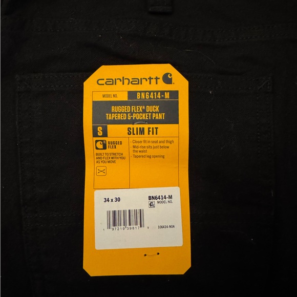 Carhartt Men's Slim Black Jeans - Picture 4 of 4